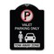 Signmission Valet Parking Tow Away Zone W/ Car Graphic Heavy-Gauge Aluminum Sign, 24" x 18", BS-1824-22761 A-DES-BS-1824-22761 - alternate 1